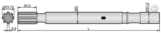 Adaptador da pata de Ros de broca para a broca de rocha COP1838 hidráulica que Quarrying o encapsulamento