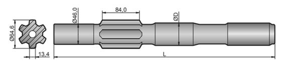 adaptador da pata da broca de 500mm para o equipamento de broca de YH80A